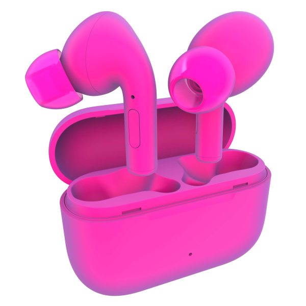 Coby CoolBuds CPETW618PK TWS PINK 5.0 MIC Charging-Case