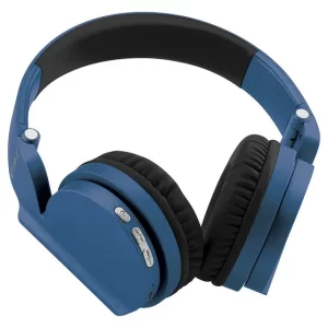 Coby CHBT711BLU Bluetooth Headphone Blue 24-HR MIC Wired/Wirless F