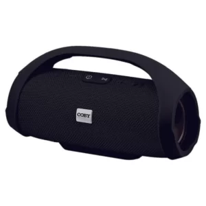 Coby CSTW455BLKBT SPKR TRUE WRLS FABRIC HANDLE MIC AUX/USB IN FM