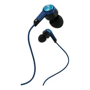 Coby CVE225BL EARBUDS METAL HOUSING MIC 1-TOUCH BLUE