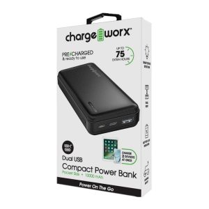 Chargeworx CHA-CX6864BK  10000 MAH POWER BANK