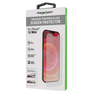 Chargeworx CHA-CX6070  IPHONE 12 MINI GLASS SCREEN PROTECTOR