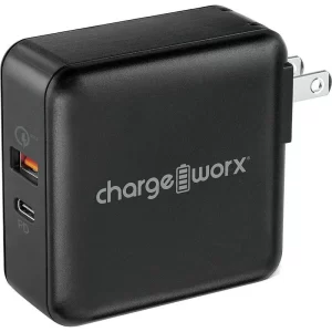 Chargeworx CHA-CX3096BK 48W  FAST CAHRGER ( C-TYPE )  PD WALL CHARGER 48W