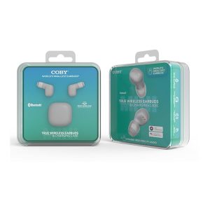 Coby CETW536WH MINI SQUARE TWS CHARGING CASE LED