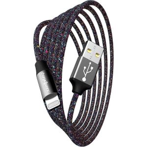 Chargeworx CHA-CX1021MC  10-FT LIGHTNING CABLE MULTI-COLOR