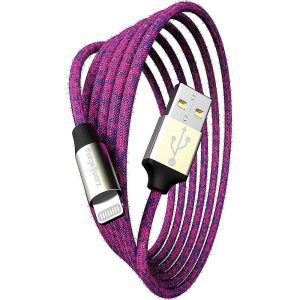 Chargeworx CHA-CX1211VT  10-FT LIGHTNING CABLE VIOLET