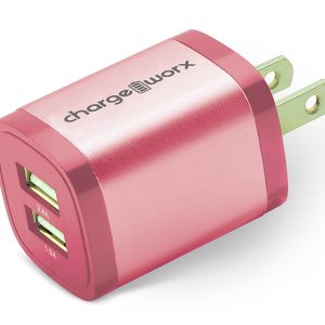 Chargeworx CHA-CX3075COR  2.4A DUAL USB WALL CHARGE