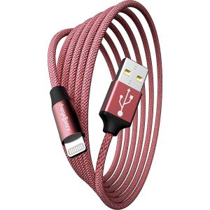 Chargeworx CHA-CX4859RG  10-FT LIGHTNING CABLE CLEAR BOX PKG ROSE GOLD