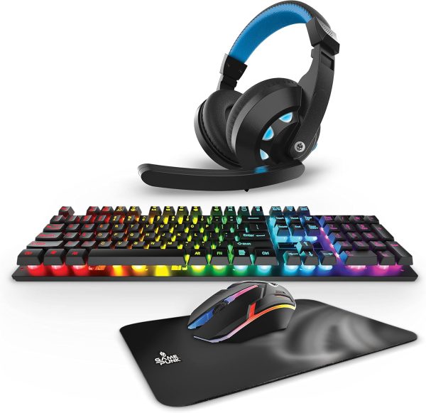 Game Punk GAM-GCMB150BK GAMING COMBO ENTRY LEVEL LED MOUSE LED HEADSET BLK