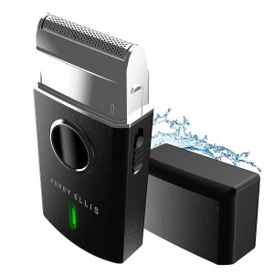 Perry Ellis PER-PM203 MENS TITANIUM GOLDEN FOIL TRAVEL SHAVER