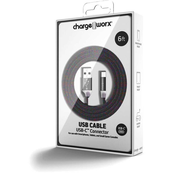 Chargeworx CHA-CX1060MC  6-FT USB-C Multi-Color