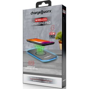 Chargeworx CHA-CX5193BK  WIRELESS CHARGING PAD 15W