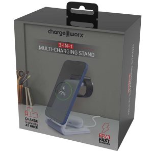 Chargeworx CHA-CX5205WH  4-IN-1 DESK CHARGER PHONE AIRPODS/APPLE WATCH FOLD