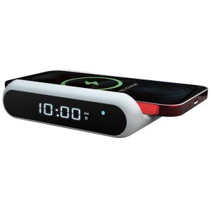Chargeworx CHA-CX5275WH  WIRELESS CHARGING CLOCK