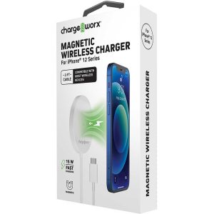 Chargeworx CHA-CX5320WH  MAG-SAFE CHARGER FOR IPHONE 12