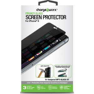 Chargeworx CHA-CX6058  IPHONE 8 PRIVACY SCREEN PROTECTOR BOX PACKAGING
