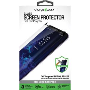 Chargeworx CHA-CX6062WH  GALAXY S9 FULL COVERAGE GLASS BOX PACKAGING