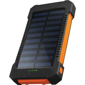 Chargeworx CHA-CX6560BK  10000mAh solar power bank with built-in 2X USB
