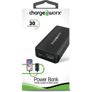 Chargeworx CHA-CX6618BK  4000 mah power bank -