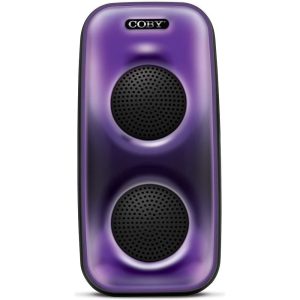Coby CPA905BK FLAME-FRONT PA SPEAKER 2x3