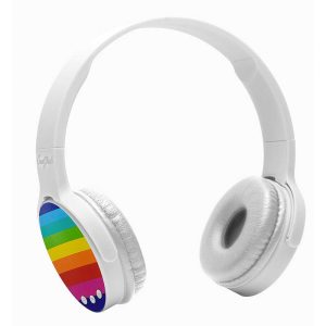 Coby CoolBuds CPHBT805RB BLUETOOTH HEADPHONES rainbow