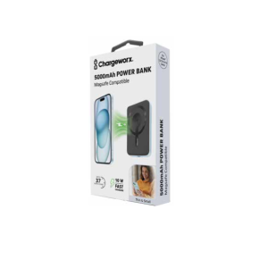Chargeworx CHA-CX6905SL MAGSAFE  POWER BANK SLIM METAL 5000MAH MAGSAFE BLACK