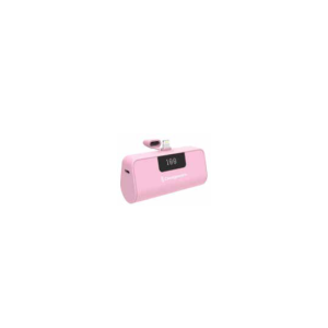 Chargeworx CHA-CX6895PK  ( IPHONE ) POWER BANK 5000MAH MINI CAPSULE LIGHTNING ( PINK  )