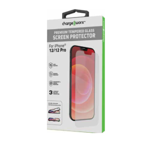 Chargeworx CHA-CX6071  GLASS SCREEN PROTECTOR IPHONE 12 BOX PACKAGE