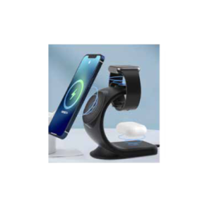 Chargeworx CHA-CX5336BK  WIRELESS DESK STAND MAG- SAFE 3-IN-1 FOR PHONE/
