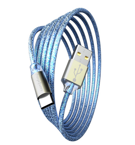 Chargeworx CHA-CX1141DB  10-FT USB-C CABLE DARK BLUE