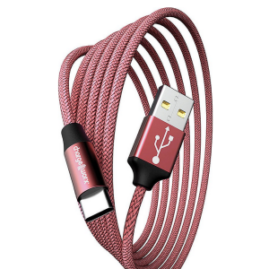 Chargeworx CHA-CX4881RG  10-FT USB-C TO A CABLE CLEAR BOX PKG ROSE GOLD