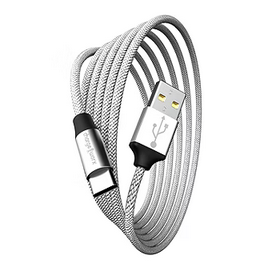 Chargeworx CHA-CX4881SL  10-FT USB-C TO A CABLE CLEAR BOX PKG SILVER