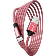 Chargeworx CHA-CX4859COR  10-FT LIGHTNING CABLE CLEAR BOX PKG CORAL