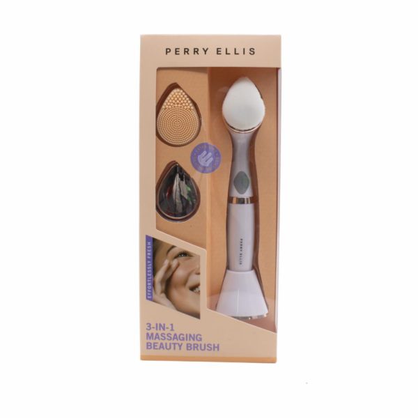 Perry Ellis PER-PL102 LADIES 3-IN-1 BEAUTY & MAKEUP BRUSH