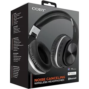 Coby CHBT900NC ANC NOISE CANCELLING B/T BLUETOOTH HEADPHONE BLACK